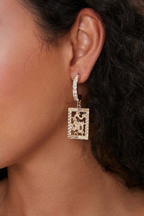Dragon pendant and earrings